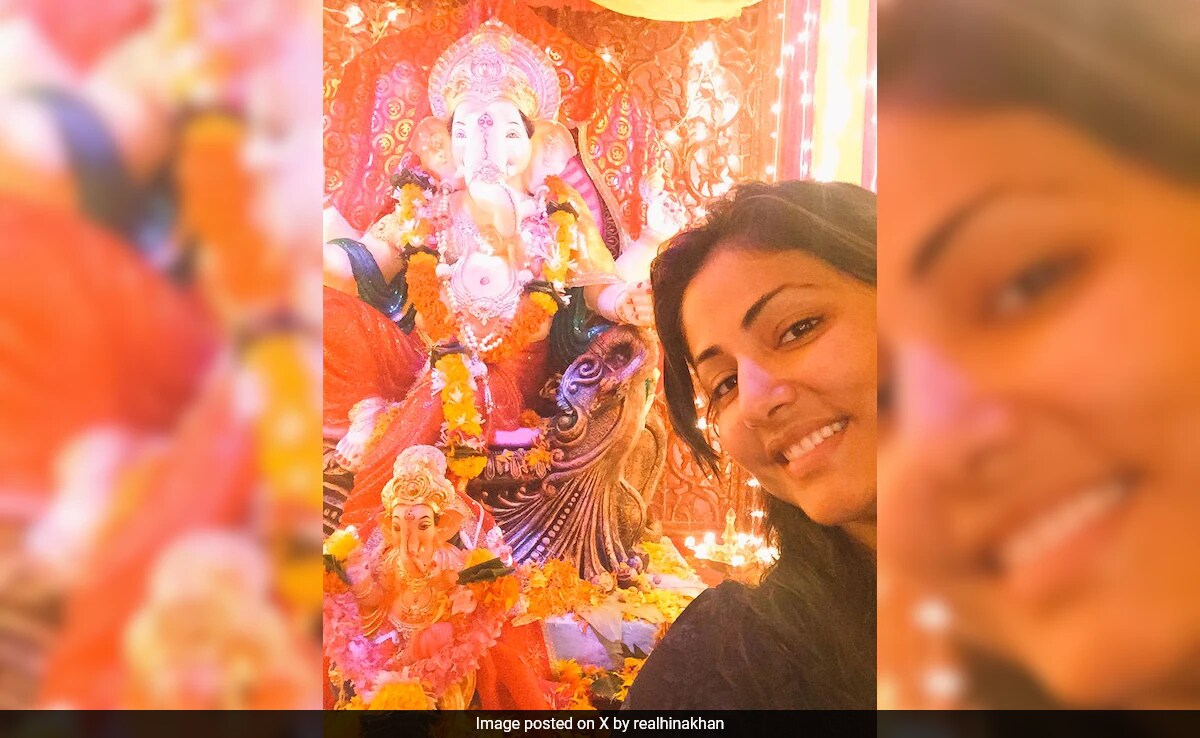 Hina Khan Celebrates Ganesh Chaturthi Amid Cancer Battle. See Post