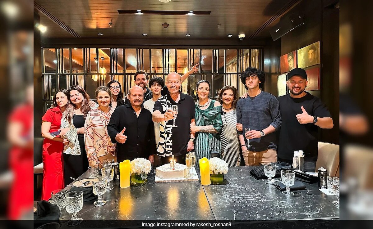 Inside Rakesh Roshan's Birthday Celebrations With Hrithik, Saba Azad And Family