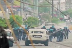 Massive Student Protest In Imphal Over Drone And Missile Attacks In Manipur Massive Student Protest In Imphal Over Drone And Missile Attacks In Manipur