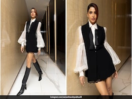 Samantha Ruth Prabhu Took London Style Out For A Spin In A Shirt And Blazer Dress Samantha Ruth Prabhu Took London Style Out For A Spin In A Shirt And Blazer Dress