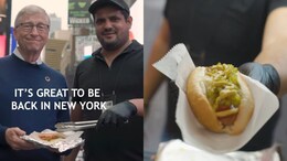 Watch: Bill Gates Enjoys A Hot Dog On The Streets Of New York