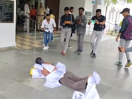 Video: Wearing Garland Of "Ignored" Complaints, Man Rolls Into Collector's Office