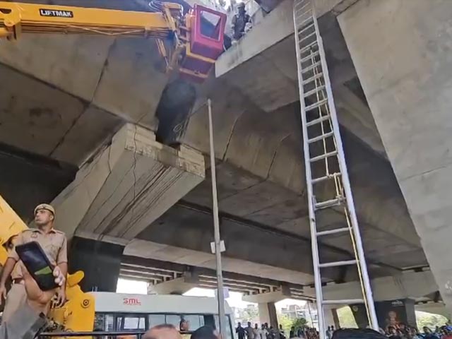 Woman Flung Off Noida Elevated Road After Car Hits Scooter, Lands On Pillar