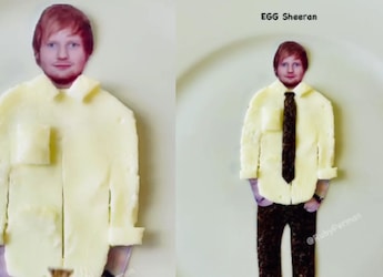 ?Egg-Xtra Ordinary?: Omelette Plating With Ed Sheeran's Image Goes Viral ?Egg-Xtra Ordinary?: Omelette Plating With Ed Sheeran's Image Goes Viral