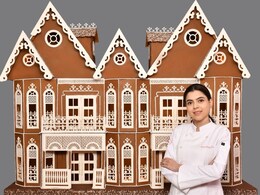 केक आर्टिस्ट प्राची धबल देब की गजब की कलाकारी, 75 किलो वजनी कुकीज से बना दिया भवननुमा स्ट्रक्चर