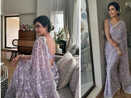 Karishma Tanna Serves <i>Desi</i> Magic In A Beautiful Lavender <i>Saree</i> Karishma Tanna Serves <i>Desi</i> Magic In A Beautiful Lavender <i>Saree</i>