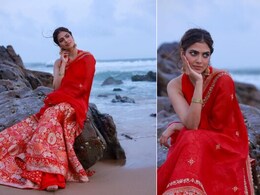 Malavika Mohanan's Onam Celebration Looked Radiant In A Beautiful Red Festive <i>Lehenga</i>
