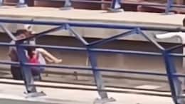 Woman Running On Metro Track In Delhi Rescued By Security Personnel