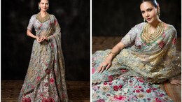 Esha Gupta In A Floral <i>Lehenga</i> Is Serving The Right Kind Of Stylish Bridesmaid Goals
