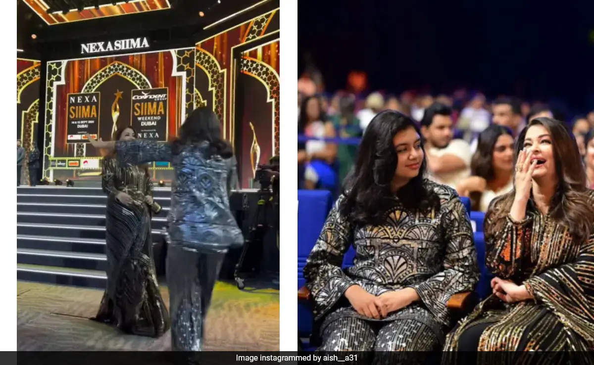 SIIMA 2024: Aaradhya Hugs Mom Aishwarya Rai Bachchan After Her Big Win