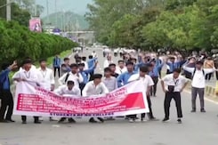 Manipur Students Stage Protests Over Drone And Missile Attacks Manipur Students Stage Protests Over Drone And Missile Attacks