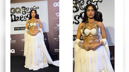 Bhumi Pednekar's Fresh Take On The Drape Was Served In A Raw Mango <i>Saree</i> With A Glass Armour Blouse