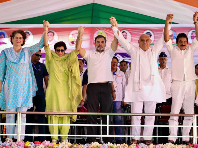 Congress' Kumari Selja Shares Stage With Gandhis Amid Buzz Of Joining BJP In Haryana