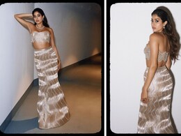 Janhvi Kapoor Made A Glimmering Gold Entry At IIFA Awards 2024 In A Wavy Wired Skirt Set Janhvi Kapoor Made A Glimmering Gold Entry At IIFA Awards 2024 In A Wavy Wired Skirt Set