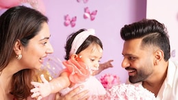 Disha Parmar, Rahul Vaidya Celebrate Daughter's 1st Birthday With Adorable Cake Moments