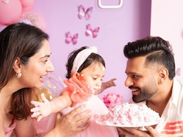 Disha Parmar, Rahul Vaidya Celebrate Daughter's 1st Birthday With Adorable Cake Moments Disha Parmar, Rahul Vaidya Celebrate Daughter's 1st Birthday With Adorable Cake Moments