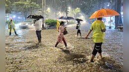 Mumbai Rain: मुंबई, ठाणे, नवी मुंबईत तुफान पाऊस! सखल भागात पाणी साचलं,  वाहतूक सेवा, लोकलची स्थिती काय?