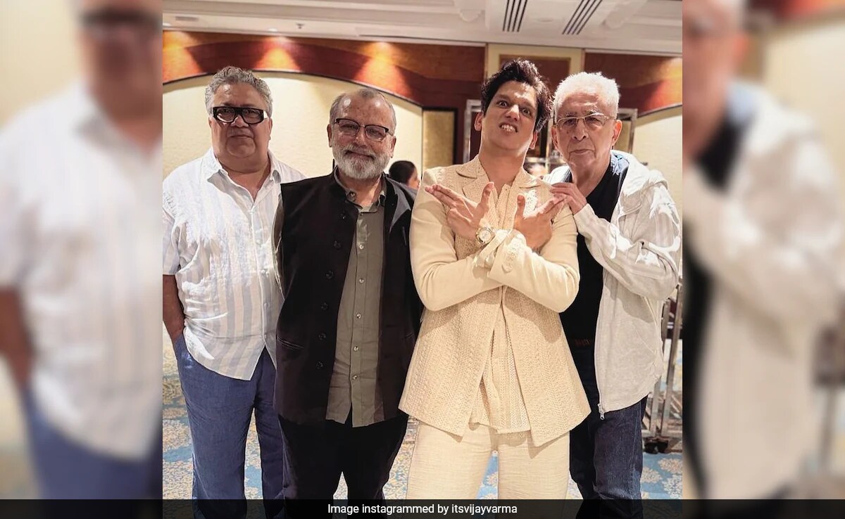 Pic: The One With Vijay Varma And "GOATS" Pankaj Kapur, Naseeruddin Shah And Manoj Pahwa
