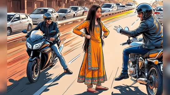 बुलेट राजा', कराटे और अब बाइकसवार, ... लड़कियों ने मनचलों को ऑन स्पॉट धुन  डाला | Uttar Pradesh Bareilly school girls Molestation Stones thrown  miscreant