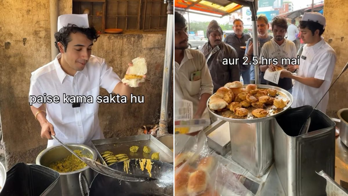 Viral Video: Vlogger Shows Vada-Pav Street Vendor's Monthly Income, Leaves Internet Stunned