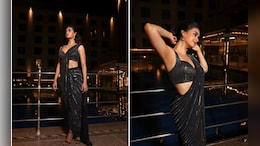 Keerthy Suresh's Festive Mantra Was To "Glow And Let Glow" In This Stunning Black Sequin <i>Saree</i>