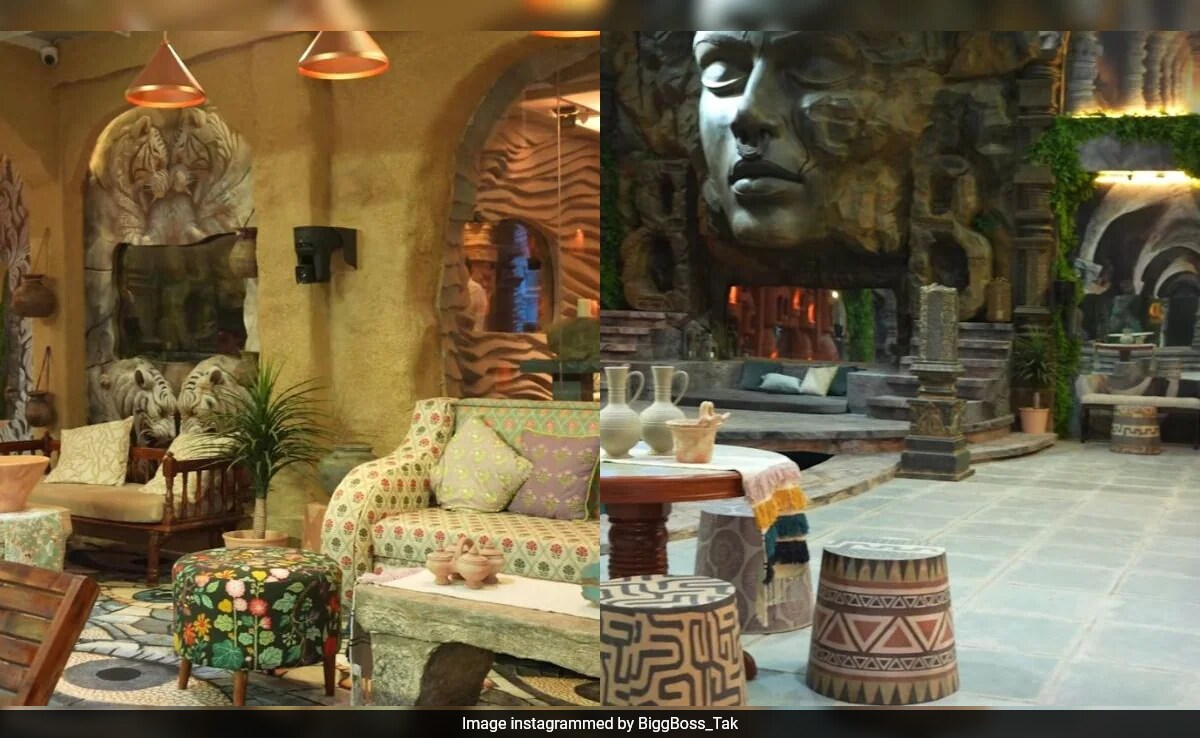 <i>Bigg Boss 18</i> House Tour: Explore Cave-Inspired Kitchen, Fort-Like Bedroom And Hidden Secret Entrances
