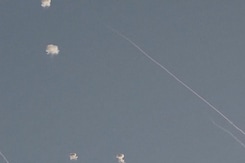 Sirens Were Heard And Interceptions Were Seen Over Israeli City Of Haifa Sirens Were Heard And Interceptions Were Seen Over Israeli City Of Haifa