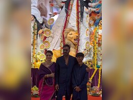 Durga Puja 2024: Kajol, Ajay Devgn And Their Son Yug Ace Family Festive Style In Purple And Blue Ethnic Ensembles Durga Puja 2024: Kajol, Ajay Devgn And Their Son Yug Ace Family Festive Style In Purple And Blue Ethnic Ensembles