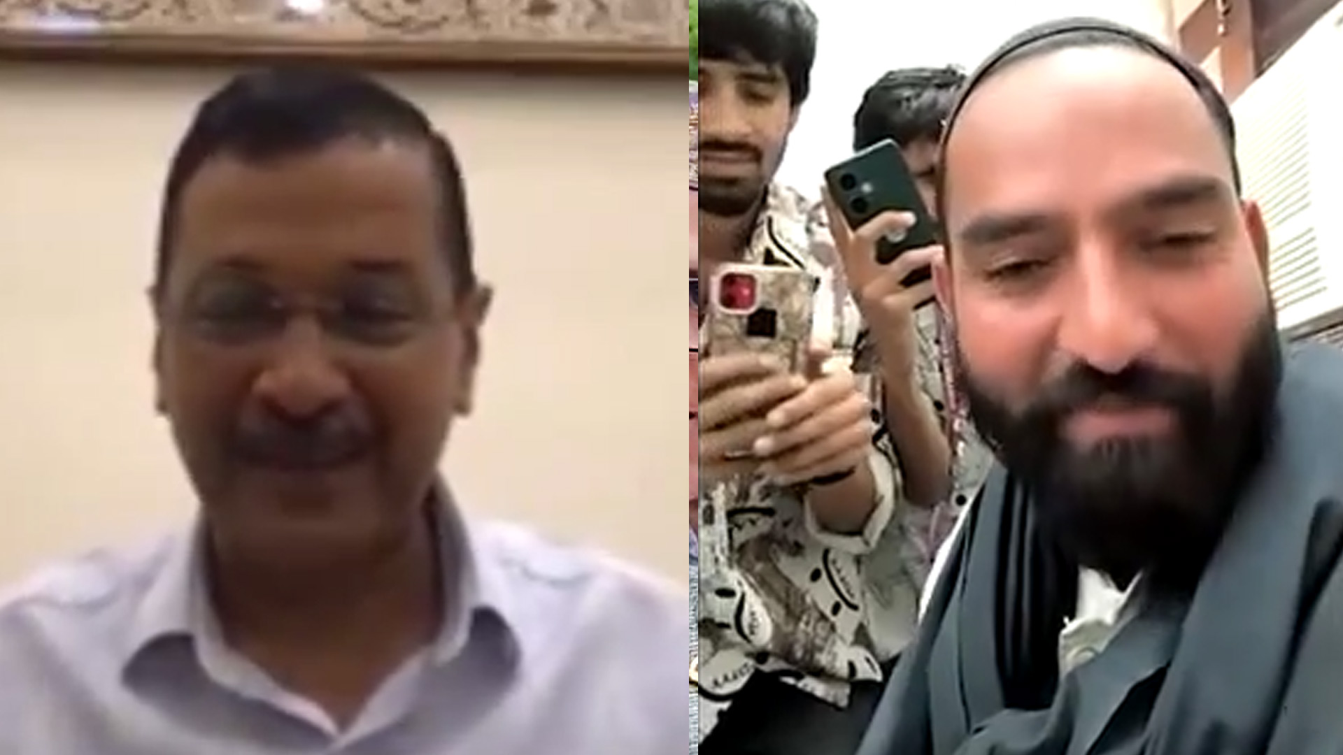 "Good Work": Arvind Kejriwal's Video Call With AAP's 1st MLA In J&K