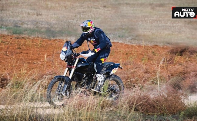 CS Santosh drives Royal Enfield Himalayan Rally in Cuencala, Spain