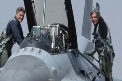 When Ratan Tata Flew An F-16 Fighter Jet Over Bengaluru Skies When Ratan Tata Flew An F-16 Fighter Jet Over Bengaluru Skies
