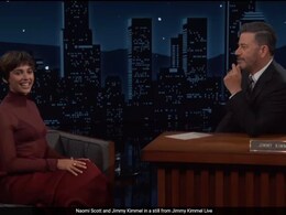 Naomi Scott Teaches Jimmy Kimmel How To Flaunt A "Creepy Smile" Naomi Scott Teaches Jimmy Kimmel How To Flaunt A "Creepy Smile"