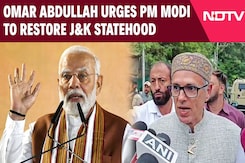 National Conference's Omar Abdullah Urges PM Modi To Restore J&K Statehood National Conference's Omar Abdullah Urges PM Modi To Restore J&K Statehood