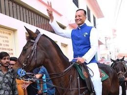"It's Considered Auspicious": BJP's Naveen Jindal Goes To Vote On A Horse