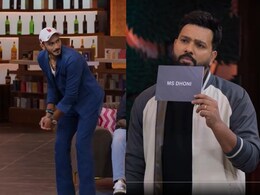 Watch: Axar Patel, Rohit Sharma, Suryakumar Yadav Step Into MS Dhoni's Shoes At Kapil Sharma's Show