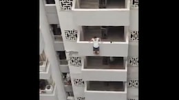 Video: Man Tries To Jump From Noida High-Rise, Residents Pull Him To Safety