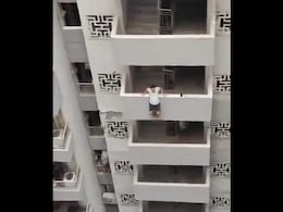 Video: Man Tries To Jump From Noida High-Rise, Residents Pull Him To Safety