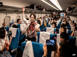 In Pics: 'Zombies' Swarm Japanese Train Ahead Of Halloween In 'Train To Busan' Tribute In Pics: 'Zombies' Swarm Japanese Train Ahead Of Halloween In 'Train To Busan' Tribute