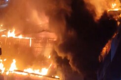 Massive Fire At Noida Banquet Hall During Renovation, Electrician Dies Massive Fire At Noida Banquet Hall During Renovation, Electrician Dies