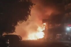 Fire In Wholesale Unit For Firecrackers In Hyderabad's Ramkote Fire In Wholesale Unit For Firecrackers In Hyderabad's Ramkote