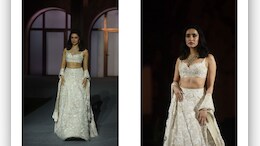 Shraddha Kapoor Turned Showstopper For Mishru Couture In An Ivory <i>Lehenga</i>