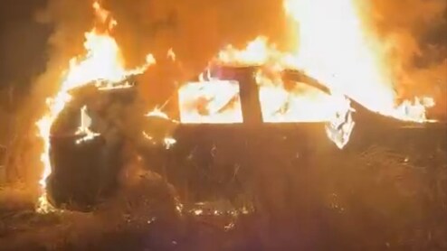 Burnt Toyota Fortuner With Body Inside Found Near Delhi, Cops Suspect Murder