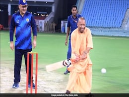 Watch: After Chess, Yogi Adityanath Plays Cricket In Lucknow Watch: After Chess, Yogi Adityanath Plays Cricket In Lucknow