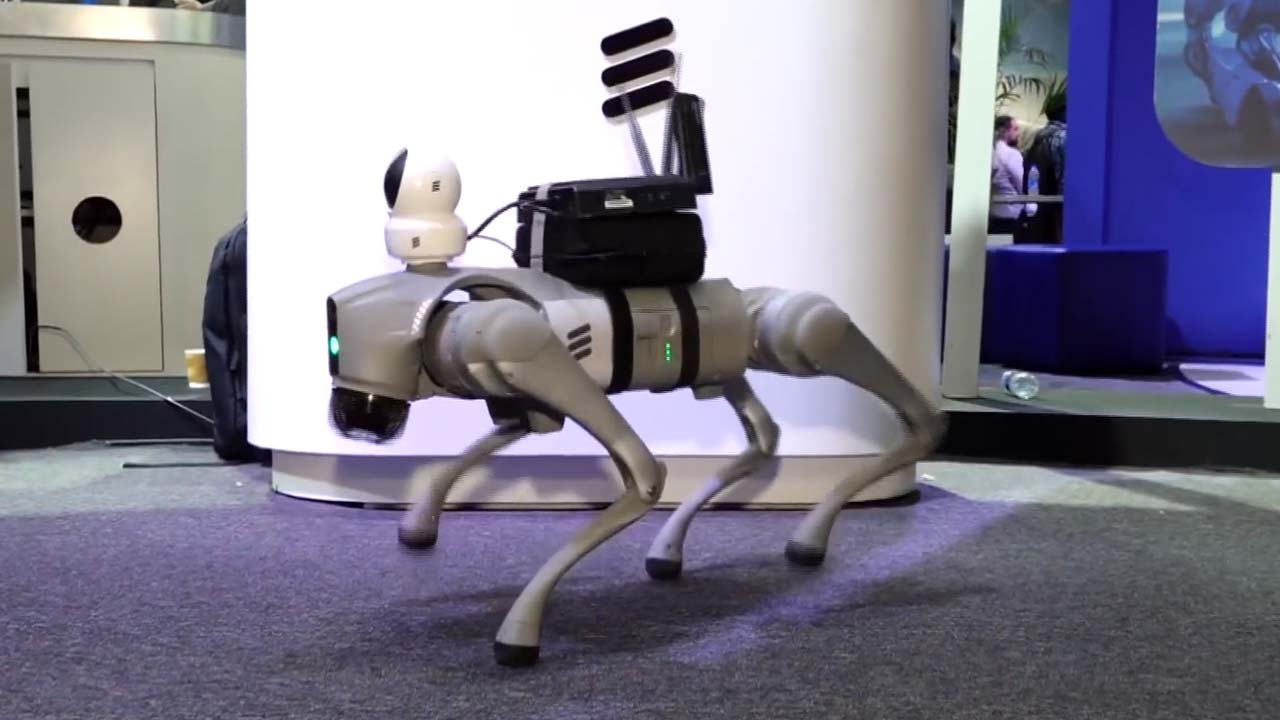 5G-Powered Robotic Dog Attracts Visitors At Mobile Congress