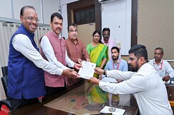 Devendra Fadnavis Files Nomination From Nagpur South-West Devendra Fadnavis Files Nomination From Nagpur South-West