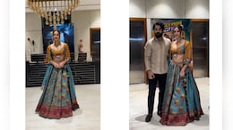 Triptii Dimri Looks Garba Night Ready In A Beautiful Blue Printed <i>Lehenga</i>