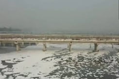 AAP, BJP Faceoff Over Toxic Foam In Yamuna River AAP, BJP Faceoff Over Toxic Foam In Yamuna River