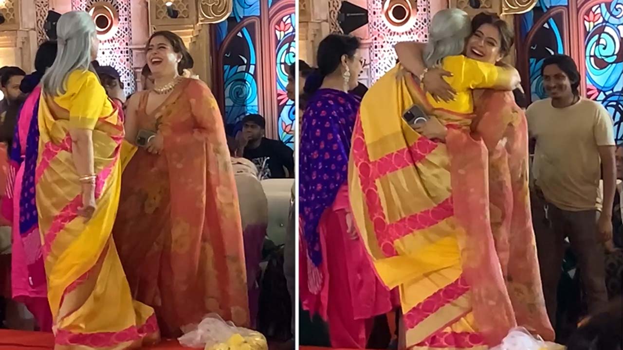 Durga Puja 2024: Jaya Bachchan Hugs Kajol