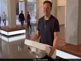 "Let That Sink In": Elon Musk Shares Throwback Video Of Him Entering X Headquarters "Let That Sink In": Elon Musk Shares Throwback Video Of Him Entering X Headquarters