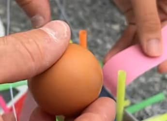 Watch: Egg-cellent Feat As US Men Smash Record For Highest Egg Drop Without Breaking It Watch: Egg-cellent Feat As US Men Smash Record For Highest Egg Drop Without Breaking It